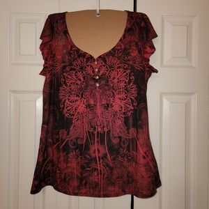 ENERGIE red/black top